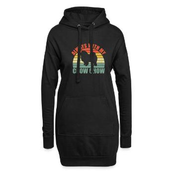 Chow Chow Gifts - Hoodie-Kleid - Schwarz - Vorne
