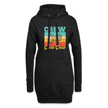Cadeaux Chow Chow - Sweat-shirt à capuche long Femme - noir - Devant