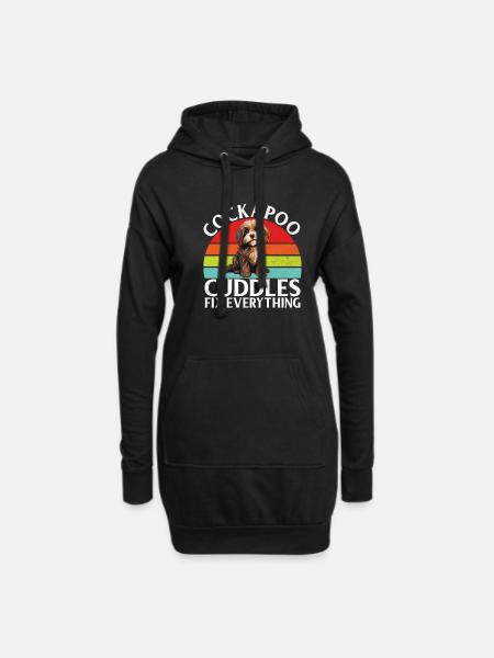 Cockapoo Gifts - Hoodie Dress - black
