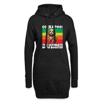 Cadeaux Cockapoo - Sweat-shirt à capuche long Femme - noir - Devant