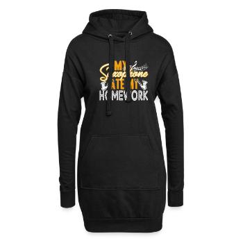 Saxophone Ate My Homework - Hoodie Dress - black - Front