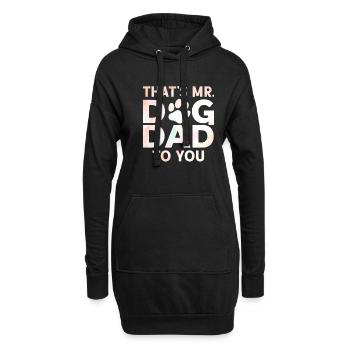 Dog Dad Gifts for Men - Hoodie-Kleid - Schwarz - Vorne