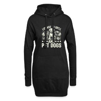 Dog Dad Gifts for Men - Hoodie-Kleid - Schwarz - Vorne