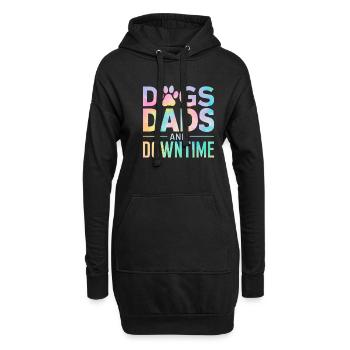 Dog Dad Gifts for Men - Hoodie-Kleid - Schwarz - Vorne