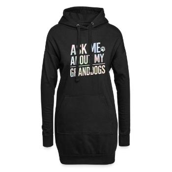 Cadeaux de grand-mère pour chien - Sweat-shirt à capuche long Femme - noir - Devant