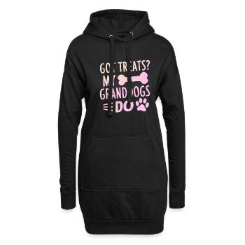 Cadeaux de grand-mère pour chien - Sweat-shirt à capuche long Femme - noir - Devant