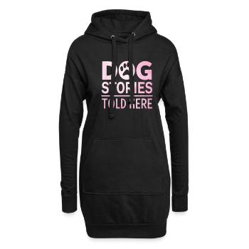 Cadeaux de grand-mère pour chien - Sweat-shirt à capuche long Femme - noir - Devant