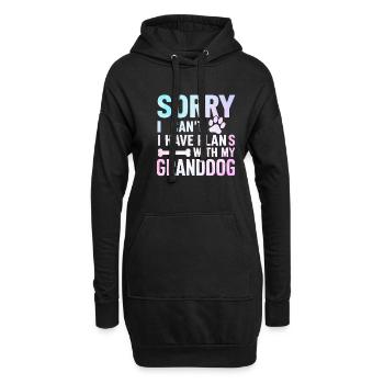 Cadeaux de grand-mère pour chien - Sweat-shirt à capuche long Femme - noir - Devant
