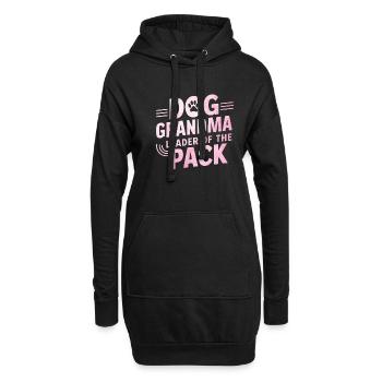 Cadeaux de grand-mère pour chien - Sweat-shirt à capuche long Femme - noir - Devant