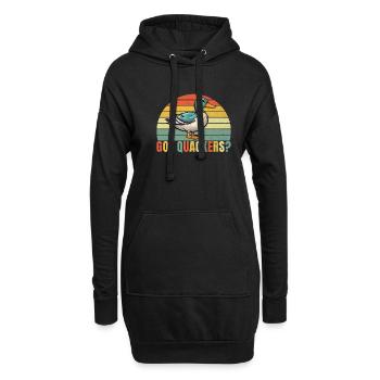 Cadeaux de canard pour les amateurs de canard - Sweat-shirt à capuche long Femme - noir - Devant