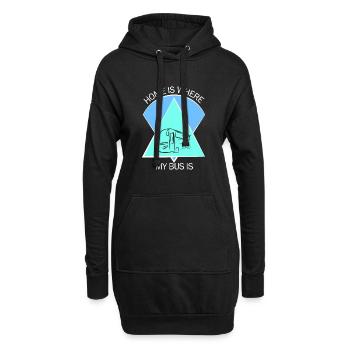 Chauffeur d’autobus scolaire Chauffeur d’autobus scolaire - Sweat-shirt à capuche long Femme - noir - Devant