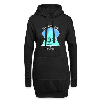 Chauffeur d’autobus scolaire Chauffeur d’autobus scolaire - Sweat-shirt à capuche long Femme - noir - Devant