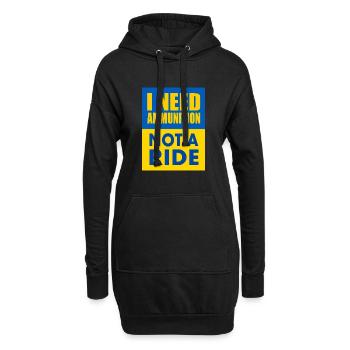 I need ammunition not a ride - Sweat-shirt à capuche long Femme - noir - Devant