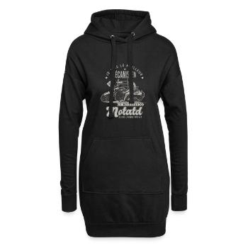 Motard le meilleur mécanisien cadeau cool - Sweat-shirt à capuche long Femme - noir - Devant