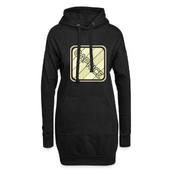 Geschenk für Caprice - Hoodie-Kleid - Schwarz - Vorne