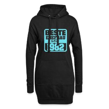 1982 - Hoodie-Kleid - Schwarz - Vorne