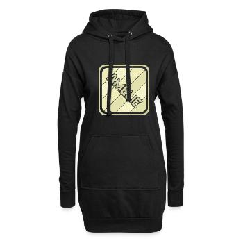 Amélie comme prénom de fille - Sweat-shirt à capuche long Femme - noir - Devant