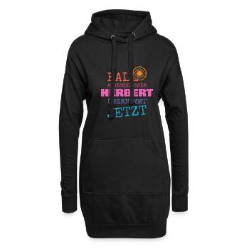 Vorname Herbert - Hoodie-Kleid - Schwarz - Vorne