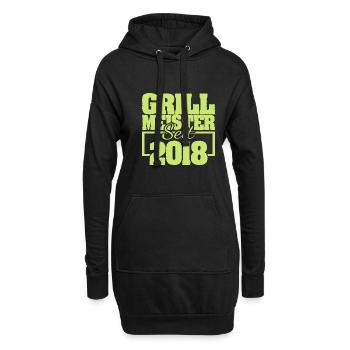 2018 - Hoodie-Kleid - Schwarz - Vorne
