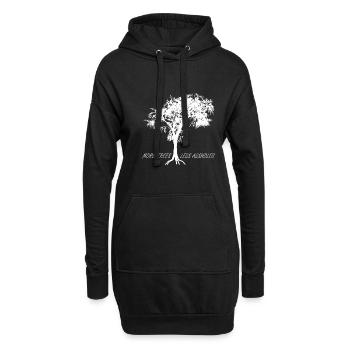 Plus d’arbres, moins de connards Essentiel - Sweat-shirt à capuche long Femme - noir - Devant