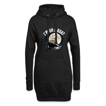 Im On A Boat Cruise Ship Vacation Group Matching - Hoodie-Kleid - Schwarz - Vorne