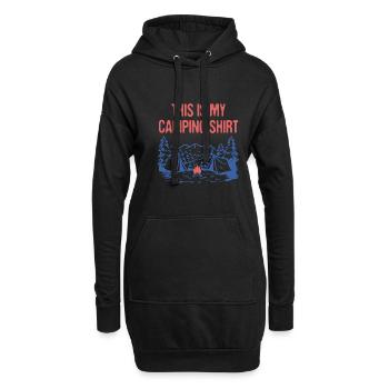 C’est mon camp de camping-shirt drôle camp d’humour de camp - Sweat-shirt à capuche long Femme - noir - Devant