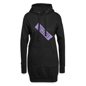 Amelie - Hoodie-Kleid - Schwarz - Vorne