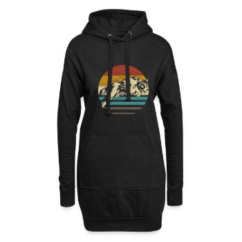 Border Collie Hund Welpe Zucht Agility Hütehund - Hoodie-Kleid - Schwarz - Vorne