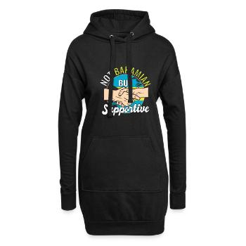 Pas des Bahamas mais un voyage de campagne de soutien - Sweat-shirt à capuche long Femme - noir - Devant