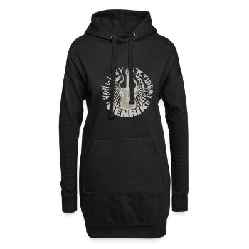 Gitarre Henrik - Hoodie-Kleid - Schwarz - Vorne