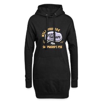 Fournir une orthophonie pour Shepherds Pie Funny - Sweat-shirt à capuche long Femme - noir - Devant