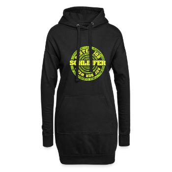 Meuleuse de travaux - Sweat-shirt à capuche long Femme - noir - Devant