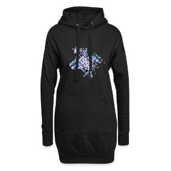 1994 - Hoodie-Kleid - Schwarz - Vorne