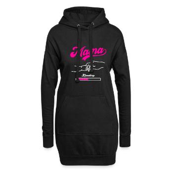 Mama Loading Mutter Mütter Muttertag - Hoodie-Kleid - Schwarz - Vorne