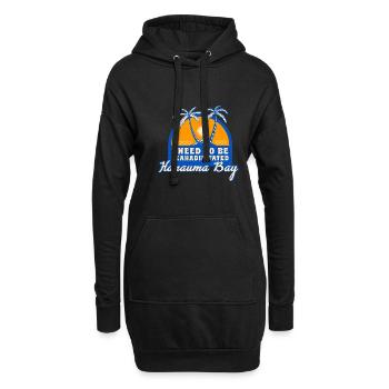 I Need To Be Seahabilitated Hanauma Bay Summer - Hoodie-Kleid - Schwarz - Vorne