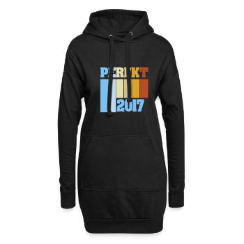 Perfekt 2017 - Hoodie-Kleid - Schwarz - Vorne