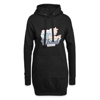 Barong Surfer Board Sports Nautiques Indonésie - Sweat-shirt à capuche long Femme - noir - Devant