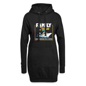 Family Cruise 2024 Voyage Cruising Tour Matching - Hoodie-Kleid - Schwarz - Vorne