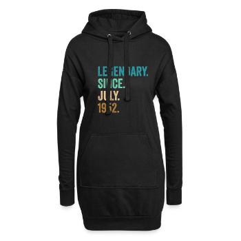 Legendary Since July 1952 70. Geburtstag - Hoodie-Kleid - Schwarz - Vorne