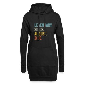 Legendary Since August 2010 12. Geburtstag - Hoodie-Kleid - Schwarz - Vorne