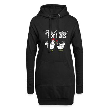 Ranch Homestead Farming : Élever des poulets, pas des impôts - Sweat-shirt à capuche long Femme - noir - Devant