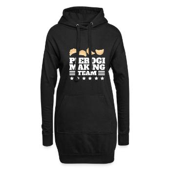 Pierogi Making Team Polish Pride Food Maker - Hoodie-Kleid - Schwarz - Vorne