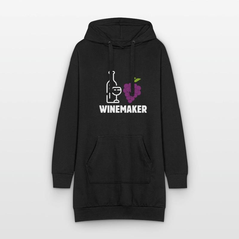 Vignerons Vignobles alcoolisés Profession Pacemaker Winer Sweat-shirt à capuche long Femme