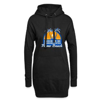 I Need To Be Seahabilitated Pismo Beach Summer - Hoodie-Kleid - Schwarz - Vorne