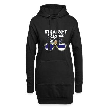 Straight Trippin' Finland Vacances Tour Voyage - Sweat-shirt à capuche long Femme - noir - Devant