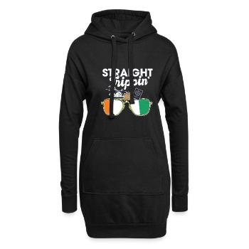 Straight Trippin' Ivory Vacation Tour Travel Trip - Hoodie-Kleid - Schwarz - Vorne