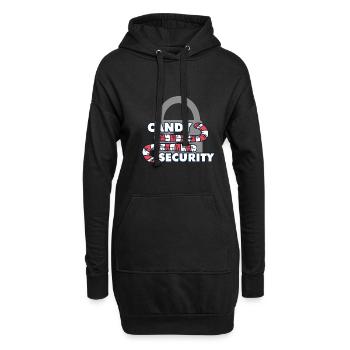 Candy Security Mom Dad Matching Birthday Costume - Hoodie-Kleid - Schwarz - Vorne
