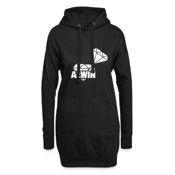 Alwin - Hoodie-Kleid - Schwarz - Vorne