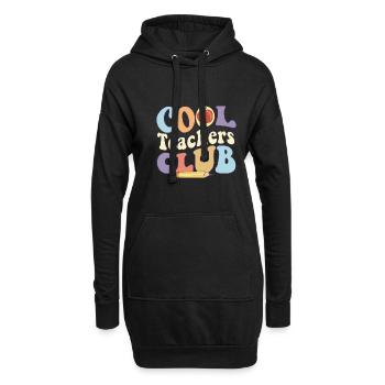 Cool Teacher Club Live Love Teach Back To School - Sweat-shirt à capuche long Femme - noir - Devant