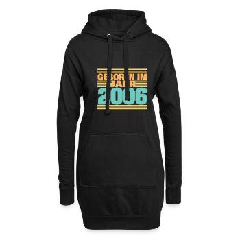 2006 2006 - Hoodie-Kleid - Schwarz - Vorne